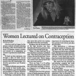 Women Lectured on Contraception