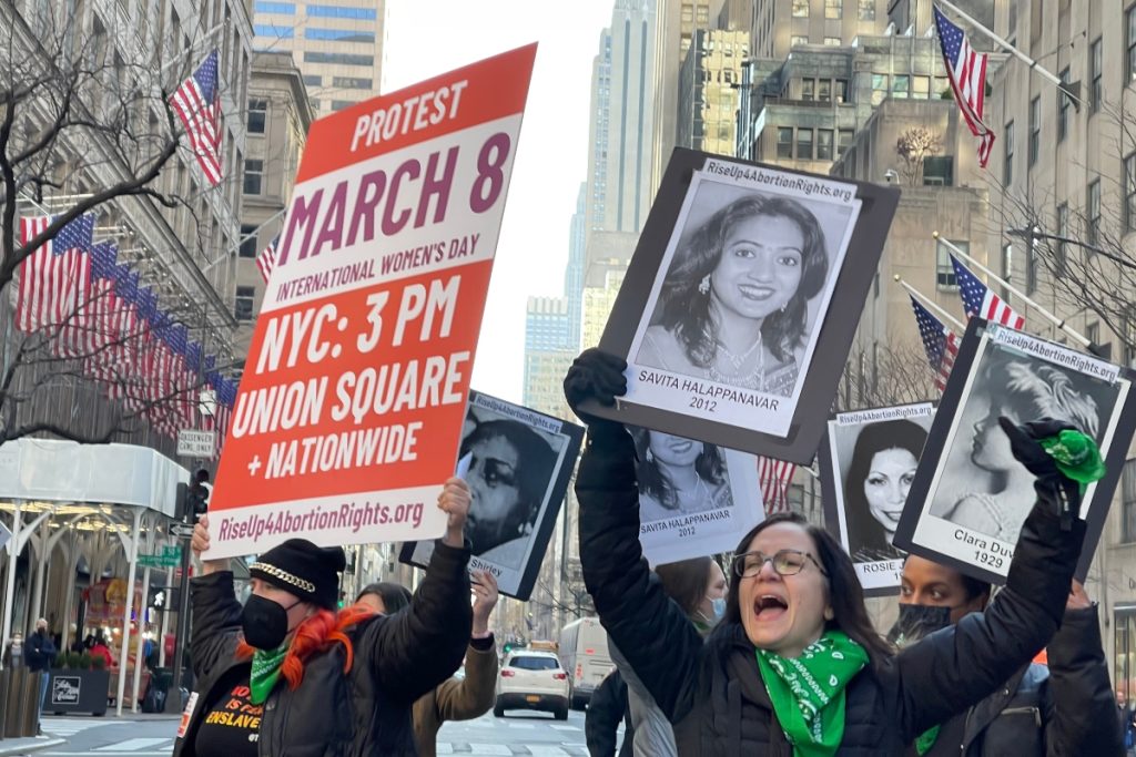 Speak Out in front of St. Patrick's Cathedral Feb. 27, 2022.